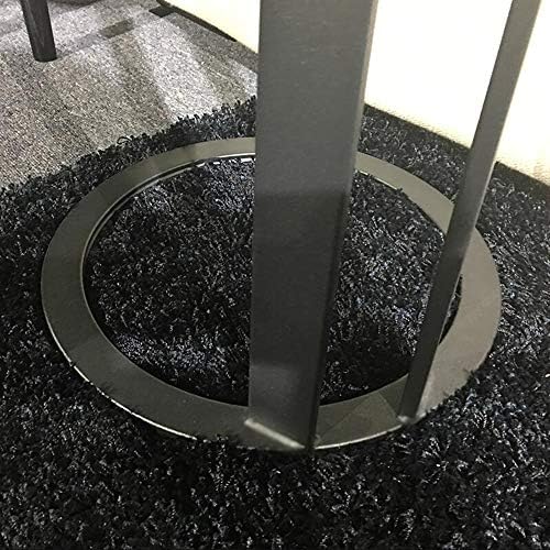 Telephone Table, Black Solid Wood Side Table,Living Room Sofa Side Table,Round Side Table/End Table/Night Stand/Coffee Table,Telephone Tables,Diameter 15.74 Inch