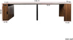 Modern Extendable Dining Table with Built-in Outlet – Seats 2 to 12 People, Space Saving Console to Full-Size Table with 5 Extension Panels & Storage, Kitchen Table for Dining Room, Meeting, Party