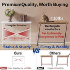 78.8inch Adjustable Height Narrow Sofa Side Table with 2 Power Outlets, Couch Behind Table for Small Space, Hallway, Entryway, Bedside, Bedroom, Stable, Easy to Assemble & Clean