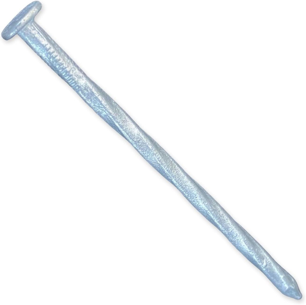 4 in. Galvanized Spiral Landscape Edging Spikes - 7 Gauge Steel (4 inch, 400, Count)