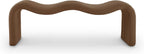 Meridian Furniture 22097Saddle Willow Collection Modern | Contemporary Bench with Soft Saddle Microsuede Corduroy Fabric, Iron Metal Inner Frame, 56.5" W x 18" D x 19" H, Saddle