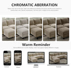 Ihanherry 112" Modular Sectional U-Shaped Sofa, Modern 6-Seat Cloud Couch with 2 Storage Ottomans, Soft Chenille Fabric Sectional Set for Living Room Bedroom Apartment, Brown