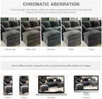 107" Cloud Couch Sectional Modular Sofa, Deep Seat Couches with Ottoman and Removable Washable Pillows for Living Room, Bedroom, Apartment, Black