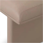 Modern Upholstered Pu Leather Bench Ottoman,Modern Tufted Long, Comfortable Footrest Stool Accent,end of Bed for Livingroom Entryway(140 * 50 * 42cm)