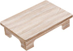 Wood Low Coffee Table Functional Stool for Meditation and Relaxation, Wood Color, 40x28x10cm