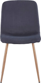 Velvet Dining Chairs Set of 4, Modern Kitchen Chairs, Metal Legs, Upholstered Dining Accent Side Chairs for Living Room Dining Room, Grey
