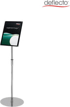 Deflecto 165242 A4 Bevelled Edge Floor Standing Sign Holder
