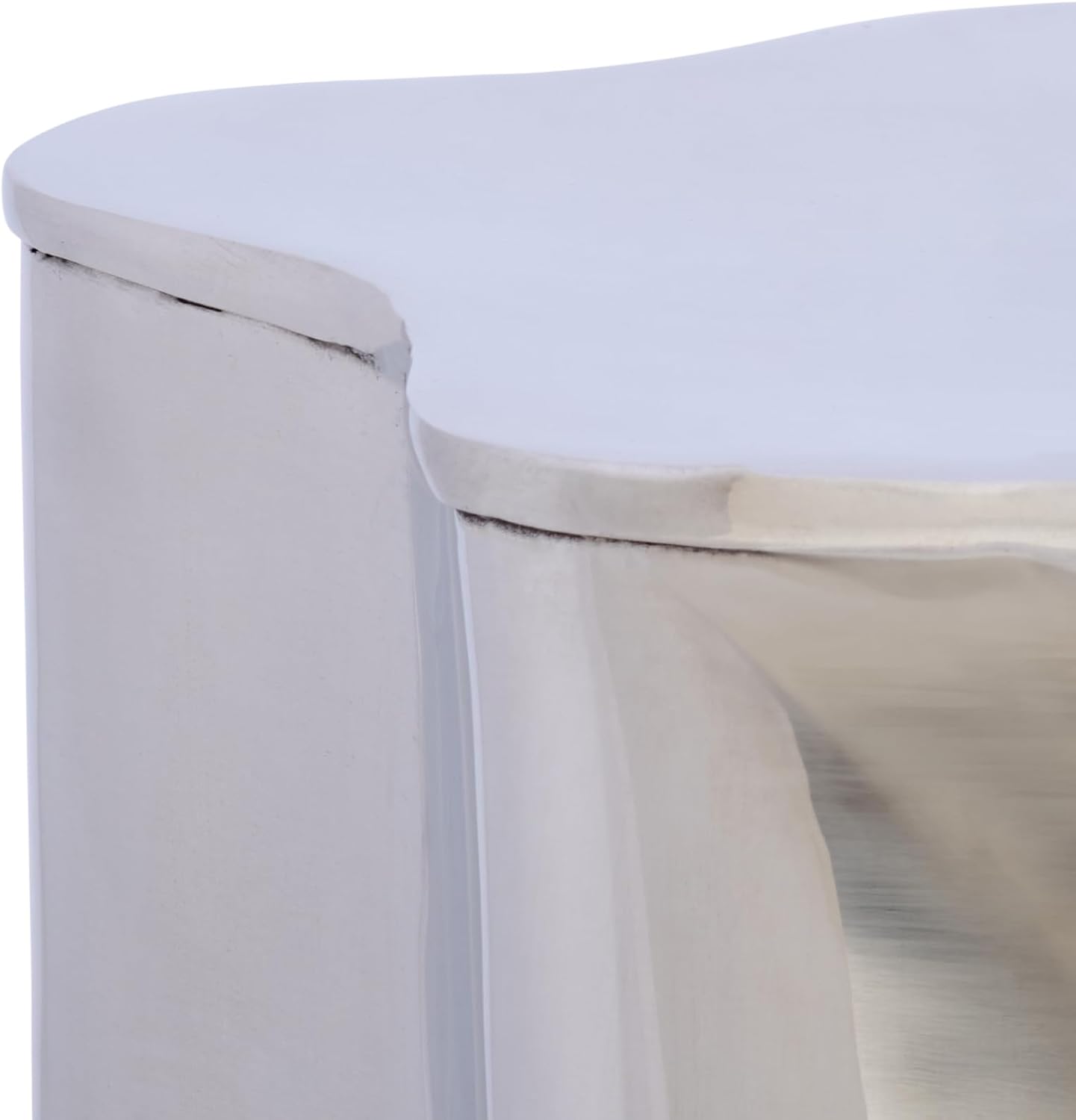 SAFAVIEH Home Collection - Tonnie Modern Side Table, Silver Polished Metal, Drum Accent Table, Fully Assembled (ACC5508A)