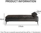 Modern Bedroom Bedside Stool High-end Couch Clothes Bench Long Cloakroom Sofa Living Room Entryway(Black)