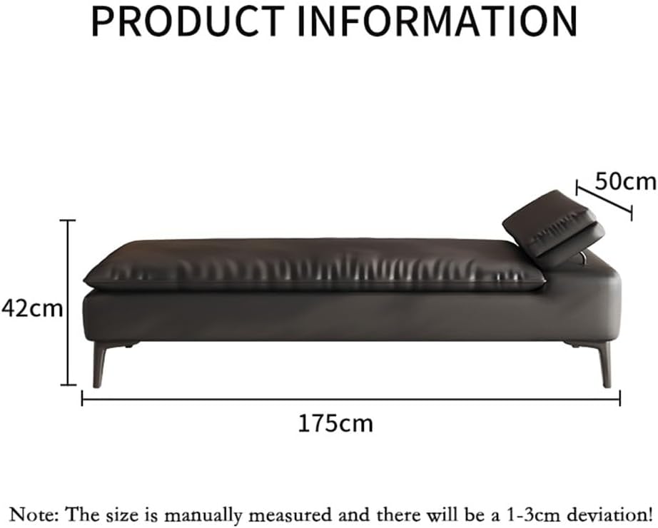 Modern Bedroom Bedside Stool High-end Couch Clothes Bench Long Cloakroom Sofa Living Room Entryway(Black)