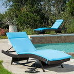 52005.00CUSH-CAR (2PCS) Salem Outdoor Chaise Lounge Cushion (Without Chaise Lounge) (Blue)
