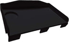 Modern Innovations Bedside Shelf for Bed, College Dorm Room, Bunk Bed Shelf/Caddy for Top Bunk, Clip On Nightstand Tray with Cord and Cup Holder for Table Storage (Black)