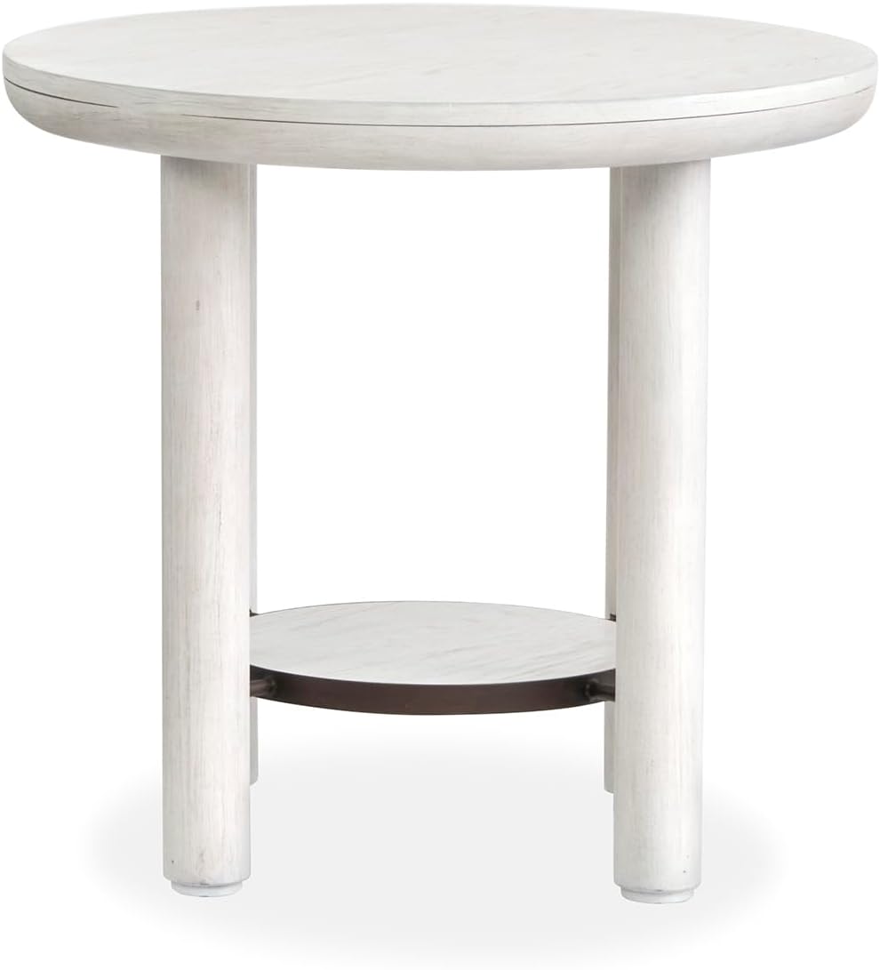 Magnussen Home Sunset Cove Moonlight Pearl Round End Table
