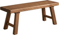 Solid Wood Bench for Entryway, 30" 36" 42" 48" 54" 60" Farmhouse Wood Dining Bench, Rustic Indoor Seating for Kitchen, Living Room & End of Bed(L: 28" x W:12" x H:18")