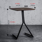 Telephone Table, Industrial Side Table,Telephone/Laptop Side Table,Sofa Side End Table,C Table for Small Space(Color:Wood,Size:17.3217.3223.62in)
