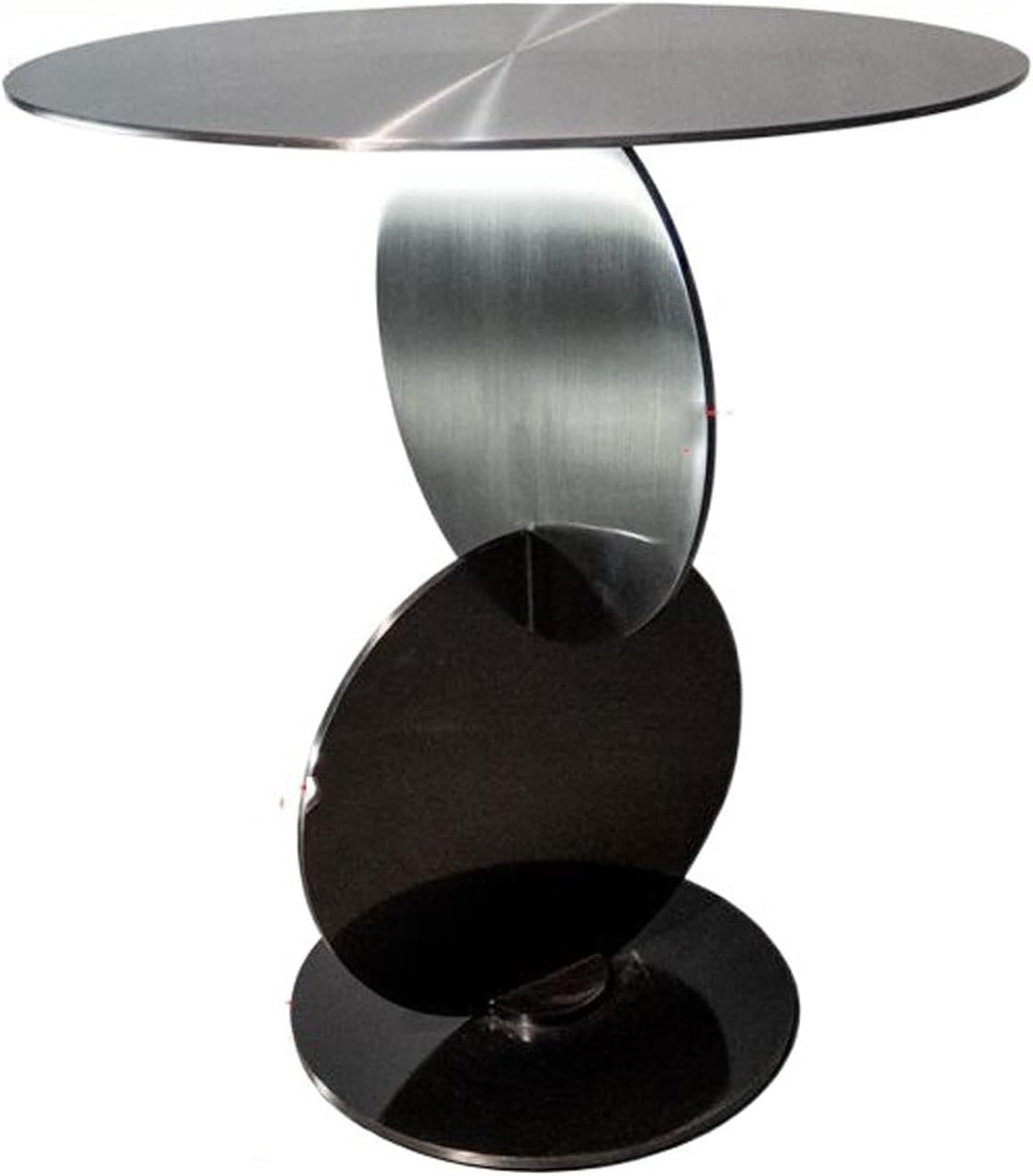 End Tables Small Round Side Table, Modern Metal End,Bedside Nightstand Coffee for Living Room, Bedroom and Couch, 18.8x21.6inches
