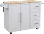 Kitchen Island with Extensible Table