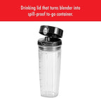 ZWILLING Enfinigy Personal Blender, Piranha Teeth Cross Blade for Ultimate Blending, Smoothies, Shakes and More, 20 fl oz Breakproof Travel Cup with Lid, BPA Free, Black