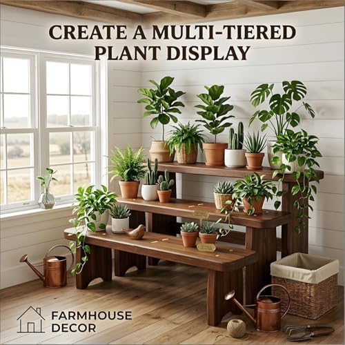 Entryway Bench, 24" to 59" Solid Wood Bench, Wooden Shoe Bench for Entryway, Farmhouse End of Bed Bench for Bedroom, Dining Room, Kitchen, Window Seat, Outdoor Garden Bench Seat