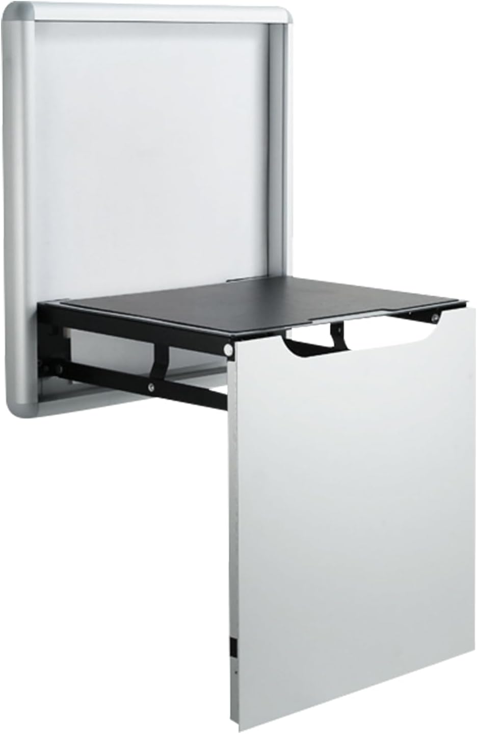 Foldable Wall-Mounted Stool,Entryway Shoe Changing Stool,Invisible Folding Shoe Bench,White