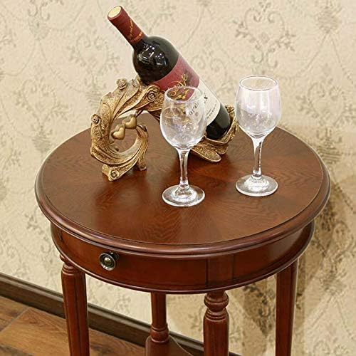 Telephone Table, American Telephone Tables,Round Coffee Table,Side Table with Drawer (
