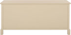SAFAVIEH Home Collection – Damien Sand 6-Drawer Storage Bench, Mixed-Material Cottage Design, Fully Assembled (AMH5701G)