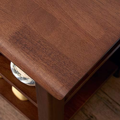 XKZG Shoe Rack Bench Wooden Shoe Storage Bench Entryway Bench, Brown, 39.4" | Rubber wood, Shoe Bench for Entryway, Living Room, Bedroom, Balcony, 39.4"W x 11.8"D x 16.5"H