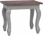 Nesting Table Set 3 Pieces Solid Mahogany Wood | Antique Style, Handmade Vintage, 3 Different Sizes, Durable Side Tables for Living Room