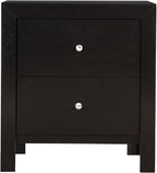 Elegantly Designed Bedside Table in Chic Black,for Small Spaces