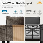SUNSHINE VALLEY 2-Piece Sofa Set, Loveseat & 3-Seat Couch, Chenille Brown | Modern Grayish Brown, Modular Sectional Living Room Furniture Set, Sturdy Wood Frame, Oversized Wider Armrest and Deep Seat