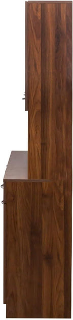 Versatile Kitchen Pantry Cabinet - 70.87" Tall Multi-Functional Storage Solution for Bed Room and Kitchen, Walnut