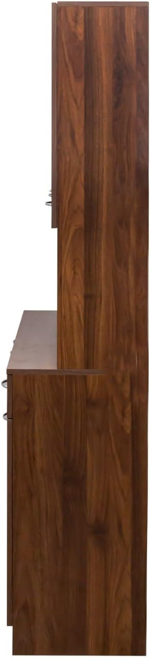 Versatile Kitchen Pantry Cabinet - 70.87" Tall Multi-Functional Storage Solution for Bed Room and Kitchen, Walnut