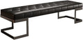 Modern Leather Bed end Bench Bedroom Dressing Room Leisure Entryway(XS)