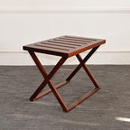 Telephone Table, Chinese Style Square Side Table,Hotel Luggage Rack,Small Coffee Table and Telephone Table,Nightstands for Sofa Couch Bed for Living Room Bedro(