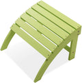 Psilvam Adirondack Ottoman, Adirondack Footstool for Adirondack Chair Weather Resistant Foot Rest for Outdoor Porch, Yard, Garden (Green)