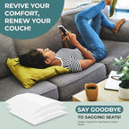 Sofa Couch Cushion Support for Sagging Sofas Cushions Repair Trapezoidal Furniture seat High Rebound, Firm Couch Support Under Cushion Sag Repair, White Set of 3