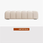 Modern Fabric Bed end Bench Long Bedroom Dressing Room Wooden Shoe Changing Entryway(XXL)