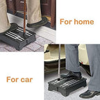 Portable Folding Step Stool, 5 inch Lightweight Anti-Skid Stepping Stool, Non-Slip Textured Grip Surface for Adults Seniors at Home, Kitchen, Bathroom, Bedroom, Closet, Holds Up to 300 Pounds Black