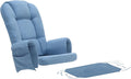 5 PCS Glider Rocker Cushions Set with Ottoman Cover - Thickened Non-Slip Washable Replacement Cushions with Side Pocket - Comfortable & Supportive for Glider Rockers