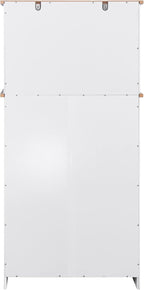 Kitchen Pantry Storage Cabinet Bar Cabinet Cupboard with Storage Drawers and Adjustable Shelf, Microwave Cabinet with Open Space for Kitchen Dining Room Living Room, White
