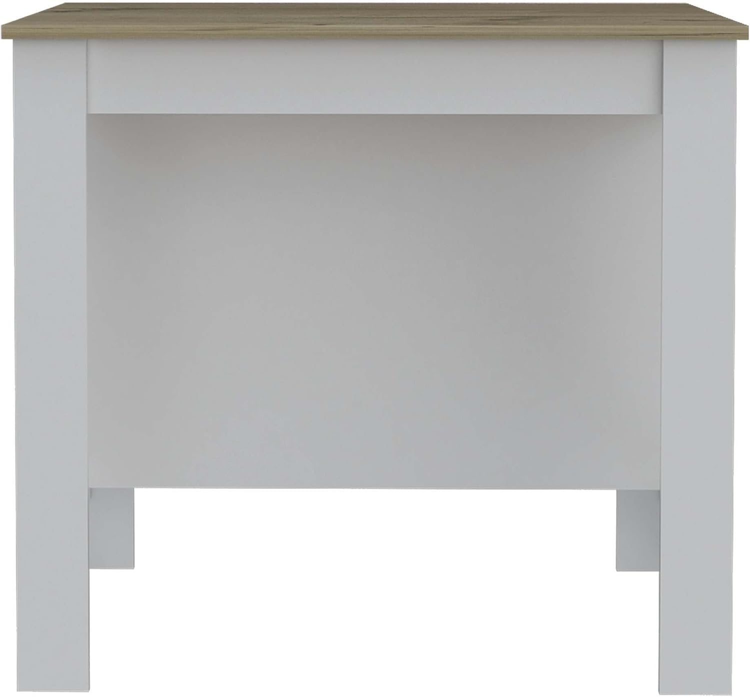 Kitchen Island with Three Storage Shelves and Four Legs | Tabletop with silver nanoparticles for reduction