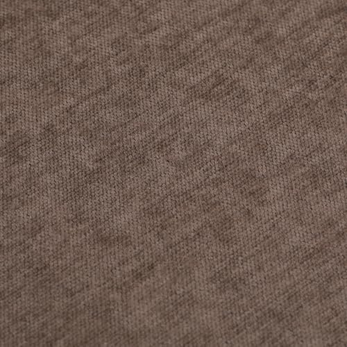 Modern Upholstered Living Room Chairs, Accent Chair with Storage Armrest, Comfy Large Armchair, Fabric Single Sofa ReadingChair for Bedroom, Dark Brown