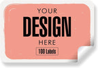 Custom Stickers Personalized Labels - Customized Stickers with Any Design Image Logo Text,Custom Thank You Label Stickers,Custom Stickers for Business Logo,100 Labels (Rectangle,4"x3")