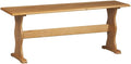 Linon Chelsea Dining Bench in Honey Stained Pine Wood