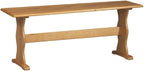 Linon Chelsea Dining Bench in Honey Stained Pine Wood