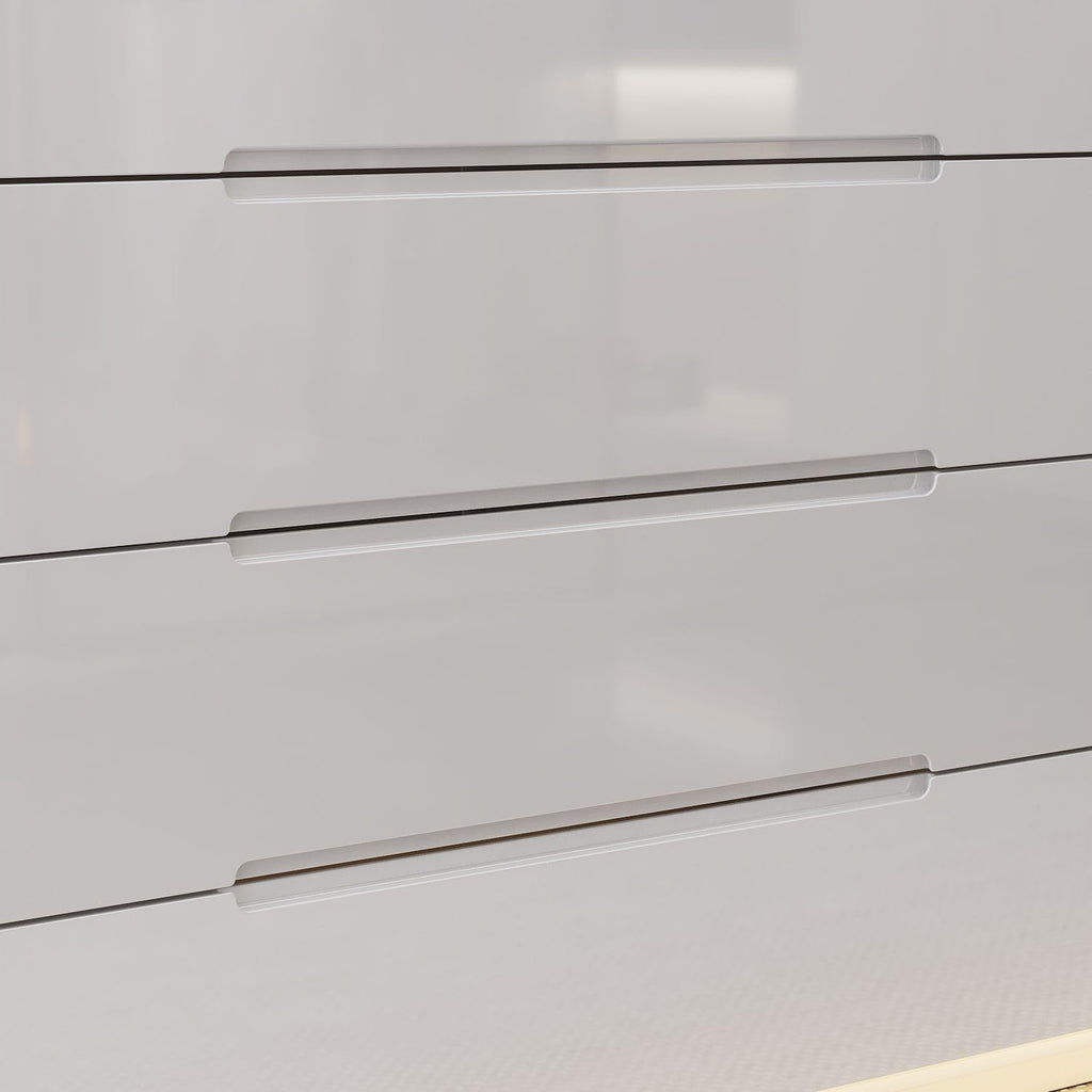 Armoire Bedroom Island Wardrobe Closet Island with 16 Drawers & Glass Tabletop, Island Dresser with Jewelry Organizer, Closet Island for Cloakroom White (63”W x 31.5”D x 31.5”H)