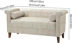 Modern Cloth End of Bed Bench for Bedroom,Upholstered Storage Ottoman with Arms Tufted Entryway Entryway(100 * 55 * 60cm)
