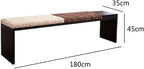 Modern Fabric Bench for Office Area Casual Dressing Room Bedroom Wooden Bed end Entryway(Large)