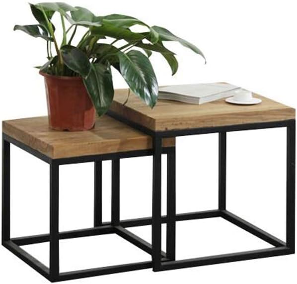 Telephone Table, Nesting Table,Small Wooden Table,Small Apartment Sofa/Telephone Side Table,Table Set,2 Pcs
