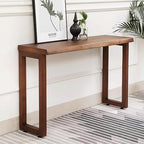 Solid Wood Console Table,mid Century Modern Narrow Entryway Table,Pine Farmhouse Sofa Tables for Hallway Living Room,N
